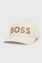 μπεζ Βαμβακερό καπέλο του μπέιζμπολ BOSS Ανδρικά