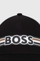 BOSS czapka z daszkiem bawełniana 50492171 czarny SS23