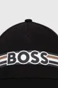 Bombažna bejzbolska kapa BOSS črna