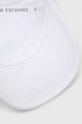 Armani Exchange czapka z daszkiem bawełniana biały 954219.CC812