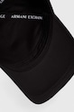Armani Exchange czapka z daszkiem bawełniana czarny 954219.CC812