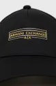 Bavlnená šiltovka Armani Exchange čierna