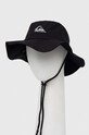 Quiksilver kapelusz bawełniany aplikacja czarny AQYHA03314