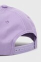 Akcesoria HUGO czapka z daszkiem bawełniana 50491521 fioletowy