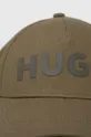 Βαμβακερό καπέλο του μπέιζμπολ HUGO πράσινο
