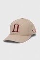 Les Deux czapka z daszkiem bawełniana aplikacja beżowy LDM702043.