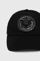 Βαμβακερό καπέλο του μπέιζμπολ Just Cavalli μαύρο