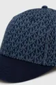 Βαμβακερό καπέλο του μπέιζμπολ Michael Kors σκούρο μπλε