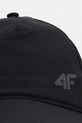 Bavlněná baseballová čepice 4F 4FSS23ACABM126 černá SS23