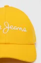 Βαμβακερό καπέλο του μπέιζμπολ Pepe Jeans Wally κίτρινο