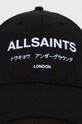 AllSaints czapka z daszkiem AS200609 czarny SS23