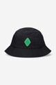 A-COLD-WALL* hat Rhombus Bucket Hat applique black ACWUA155