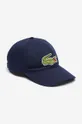 σκούρο μπλε Βαμβακερό καπέλο του μπέιζμπολ Lacoste Ανδρικά