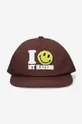 καφέ Βαμβακερό καπέλο του μπέιζμπολ Market Smiley Haters