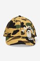Accessories A Bathing Ape cotton baseball cap 001CPI801009M yellow