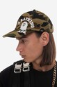 Bavlněná baseballová čepice A Bathing Ape 001CPI801009M zelená