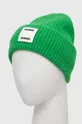 Vlněný klobouk Samsoe Samsoe zelená