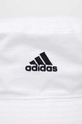 Bombažni klobuk adidas bela