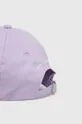 Karl Lagerfeld czapka z daszkiem bawełniana fioletowy