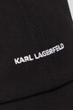 Karl Lagerfeld pamut baseball sapka fekete 230W3411