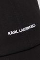 negru Karl Lagerfeld șapcă de baseball din bumbac