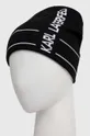 Kapa s dodatkom kašmira Karl Lagerfeld crna