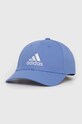adidas Performance czapka z daszkiem bawełniana aplikacja niebieski IC9694