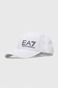 EA7 Emporio Armani șapcă de baseball din bumbac bumbac alb 247088.CC010