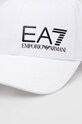 EA7 Emporio Armani șapcă de baseball din bumbac 247088.CC010 alb AA00