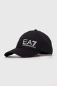 EA7 Emporio Armani pamut baseball sapka nyomtatásos fekete 247088.CC010