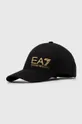 чёрный Хлопковая кепка EA7 Emporio Armani Unisex