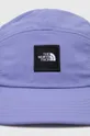 fioletowy The North Face czapka z daszkiem
