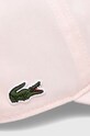 Аксесуари Бавовняна бейсболка Lacoste RK0440 рожевий
