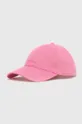 pink Lacoste cotton baseball cap Unisex