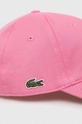 Lacoste cotton baseball cap pink