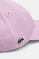 Akcesoria Lacoste czapka z daszkiem bawełniana RK0440 fioletowy