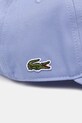 Akcesoria Lacoste czapka z daszkiem bawełniana RK0440 niebieski
