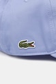 Akcesoria Lacoste czapka z daszkiem bawełniana RK0440 niebieski