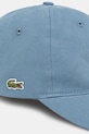 Lacoste czapka z daszkiem bawełniana RK0440 niebieski SS26