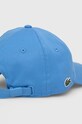 Lacoste czapka z daszkiem bawełniana RK0440 niebieski SS25