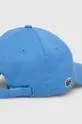 Хлопковая кепка Lacoste голубой