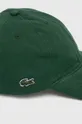 Хлопковая кепка Lacoste зелёный