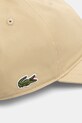 Lacoste czapka bejsbolówka bawełniana beżowy RK0440