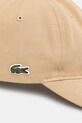 Lacoste czapka bejsbolówka bawełniana RK0440 beżowy SS26