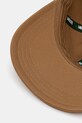 Lacoste czapka z daszkiem bawełniana brązowy RK0440