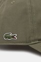 Lacoste șapcă de baseball din bumbac RK0440 verde AW25