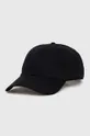 czarny Lacoste czapka z daszkiem bawełniana Unisex