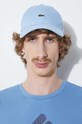 Βαμβακερό καπέλο του μπέιζμπολ Lacoste RK0491 μπλε