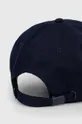 Βαμβακερό καπέλο του μπέιζμπολ Lacoste σκούρο μπλε