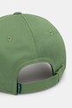 Akcesoria Lacoste czapka z daszkiem bawełniana RK0491 zielony